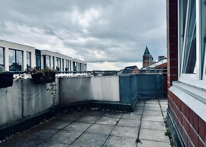 公寓 Stadtblick Terrasse & Cityblick 诺德霍恩